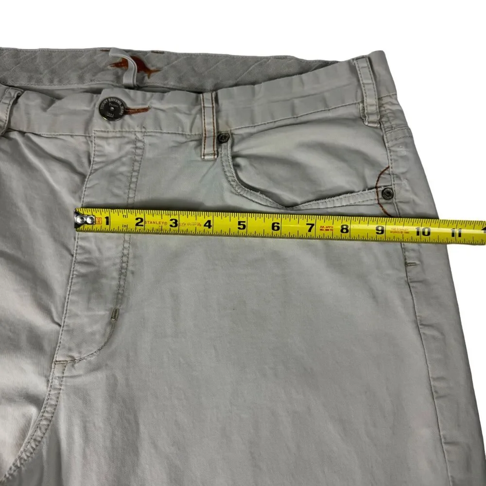 Tommy Bahama Pants Men's 36 x 36 Cream Straight Leg Khaki Casual Cotton Blend